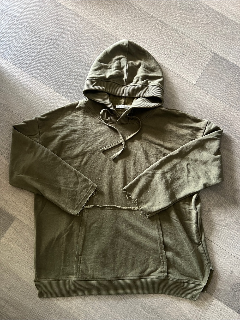 Zara Distressed Hooded Pullover